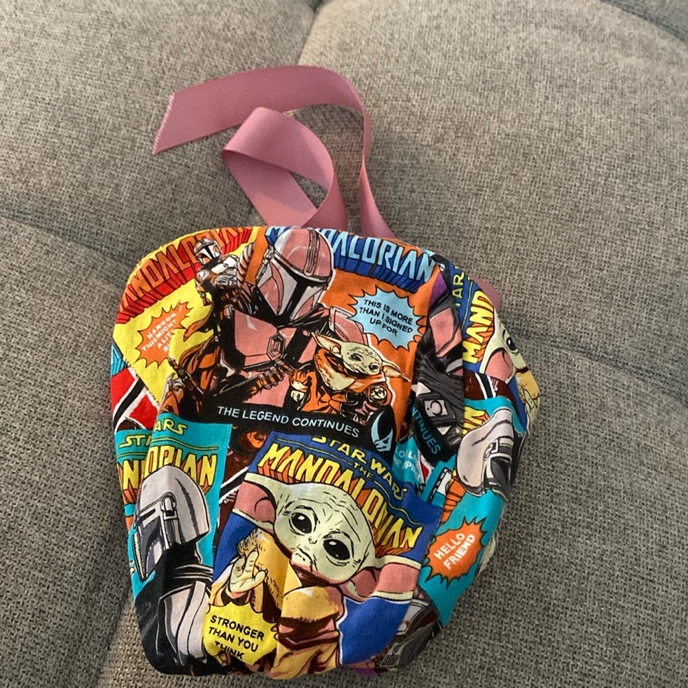 Mandalorian and Grogu ponytail scrub cap